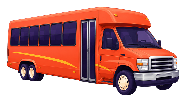 Illustrated 24–38 passenger minibus