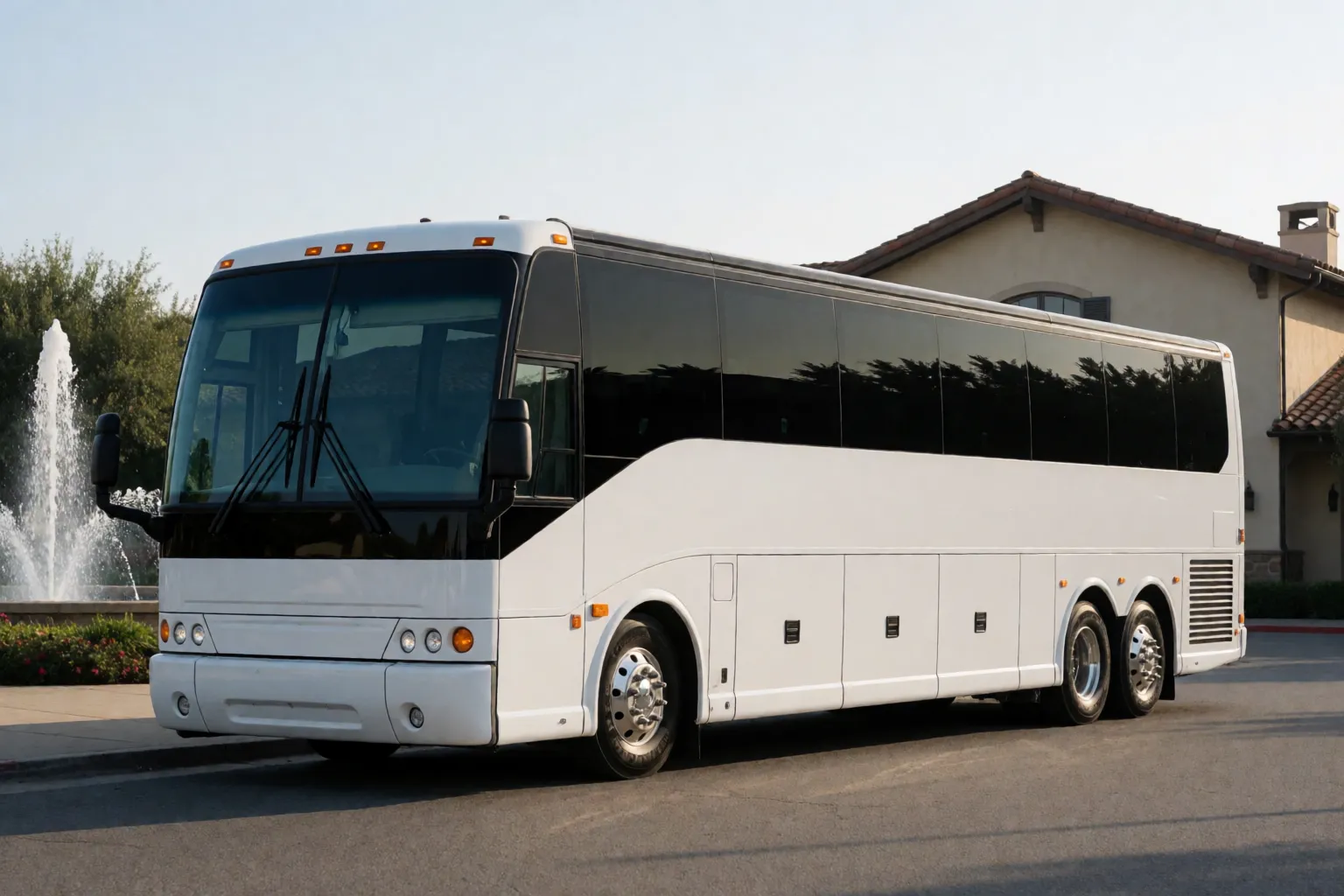 56 passenger charter bus in Napa and Sonoma