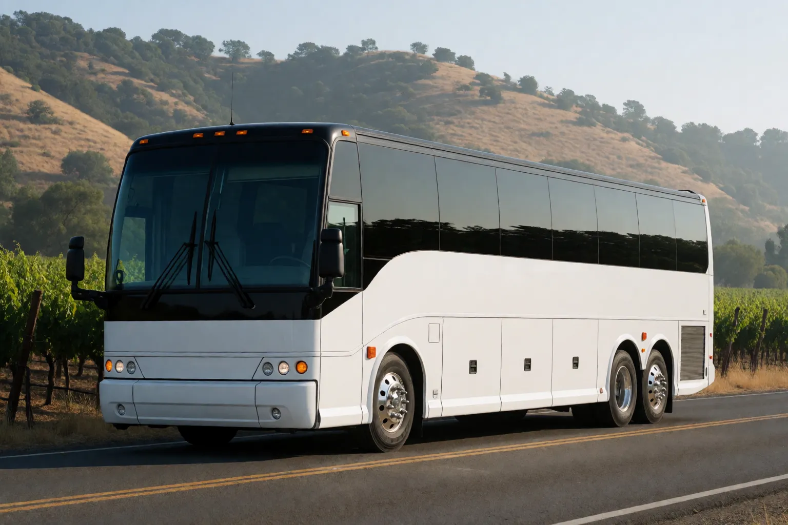 56-Passenger Charter Bus Rental in Napa