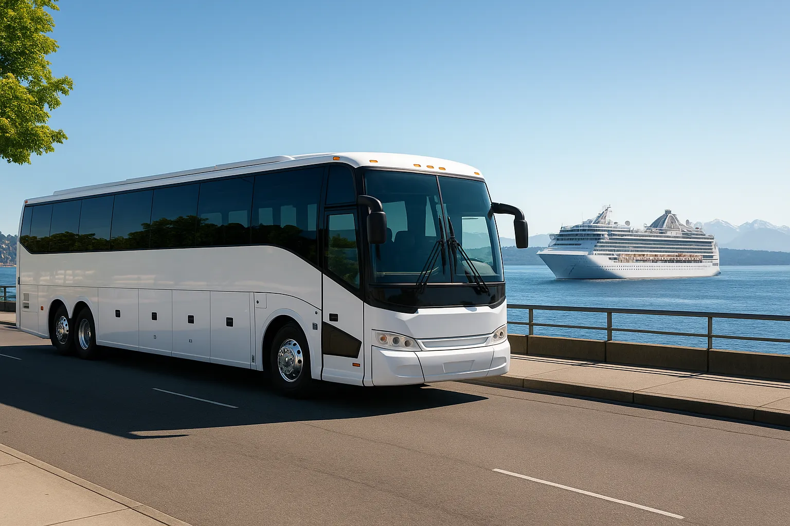 56-Passenger Charter Bus Rental in Seattle