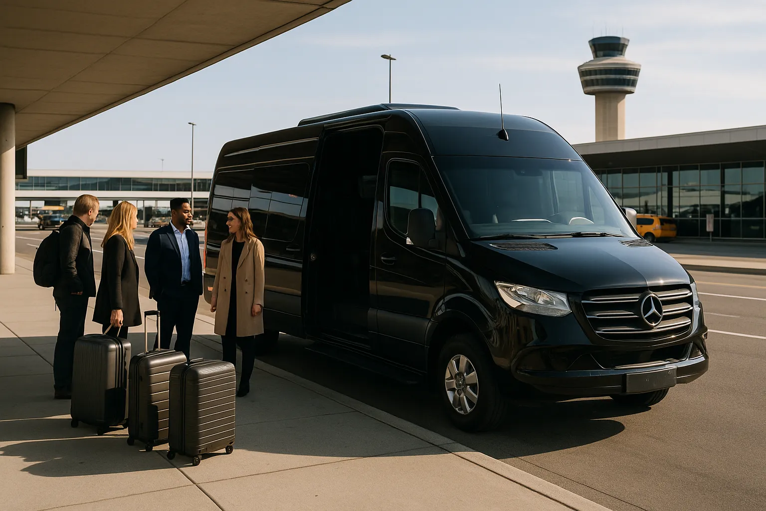 airport charter bus in Phoenix