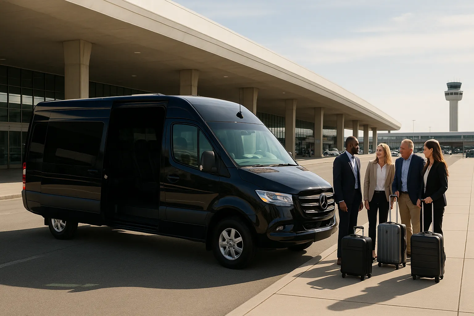 airport charter bus in Los Angeles