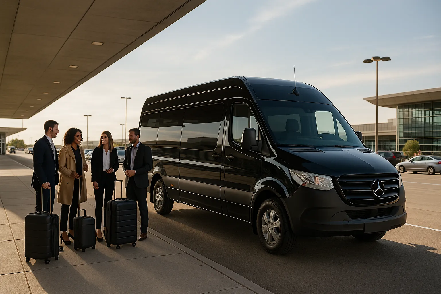 airport charter bus in Sacramento