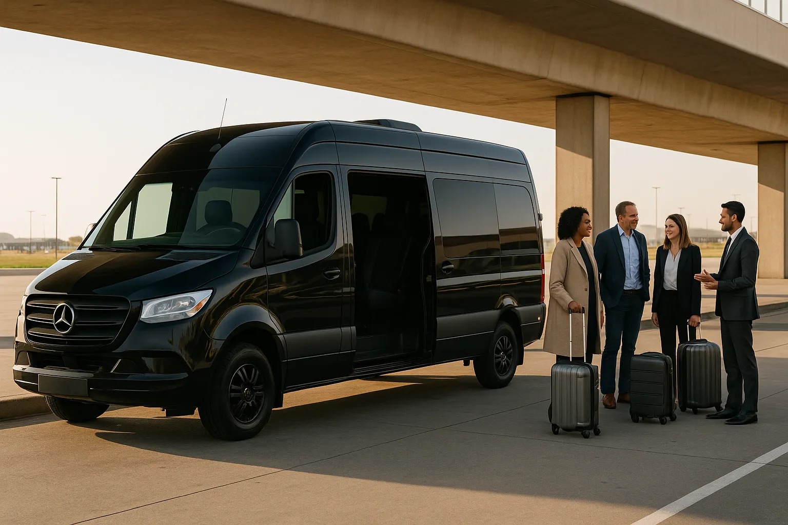 airport charter bus in Washington DC