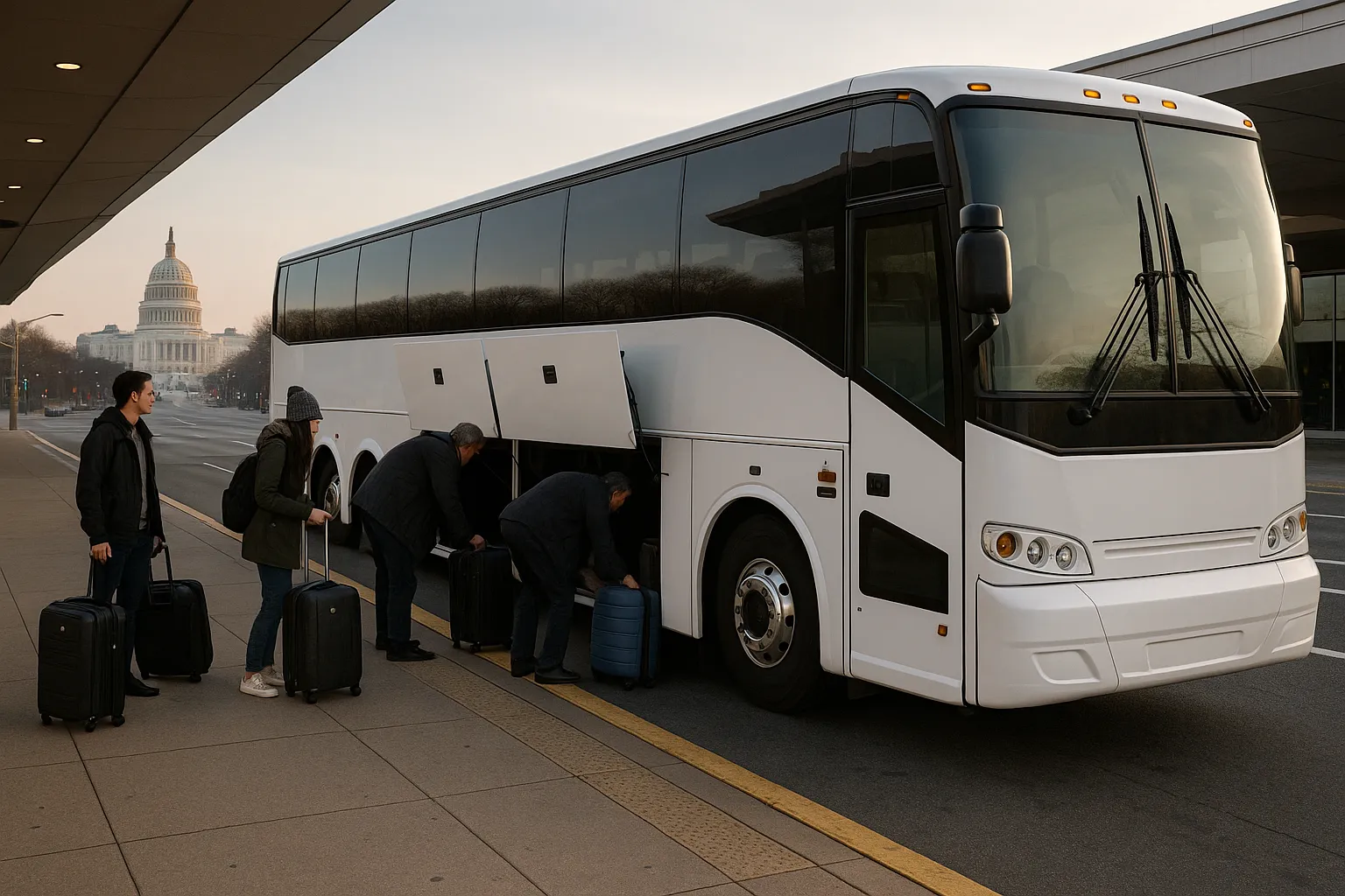 Airport Shuttle Charters in Washington DC Metro