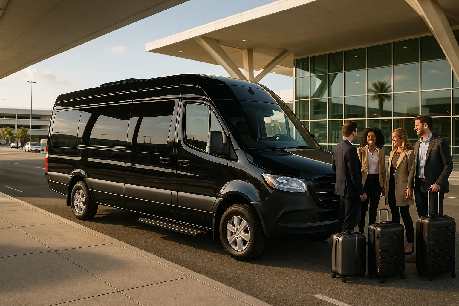 airport charter bus in Orlando