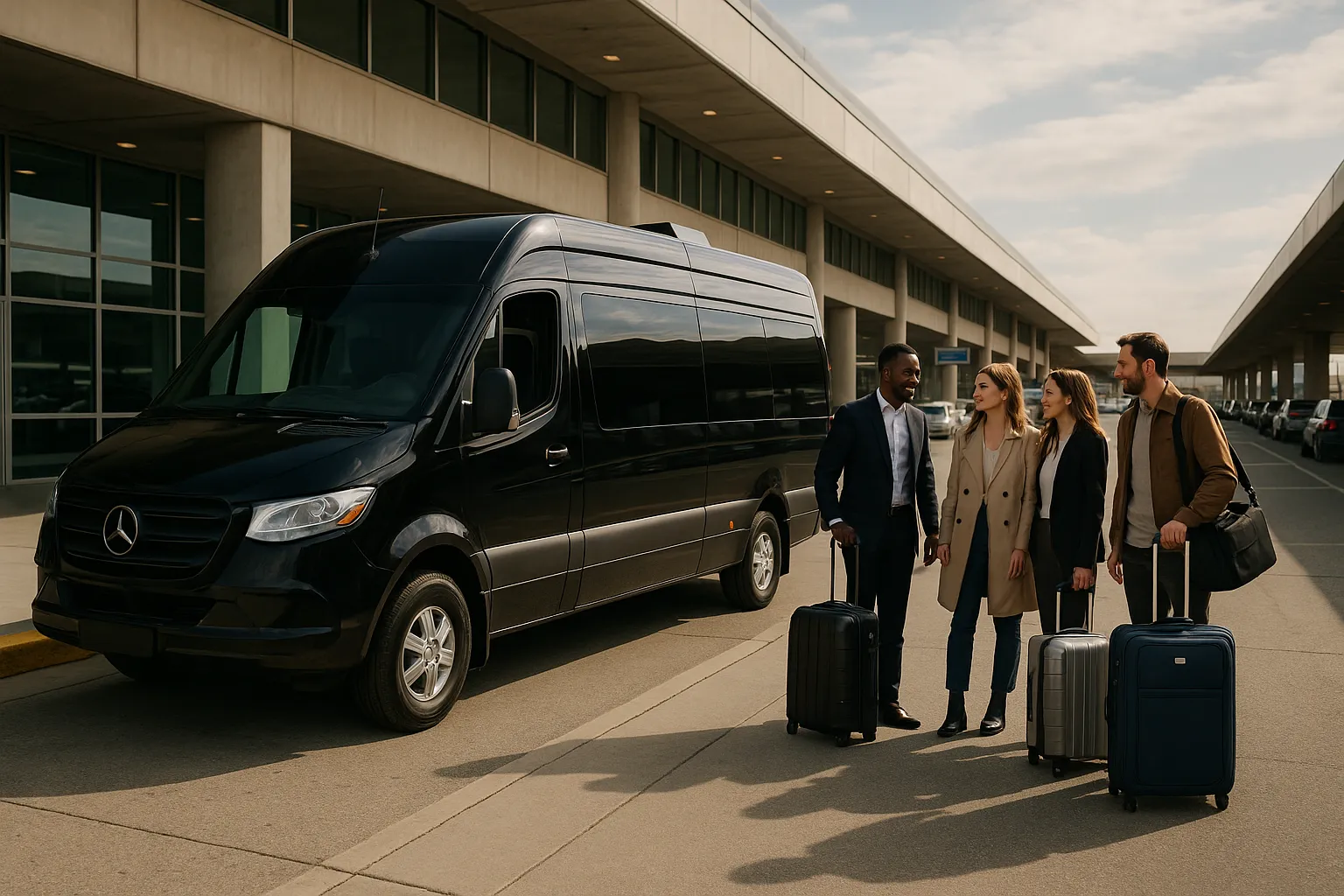 airport charter bus in New York City