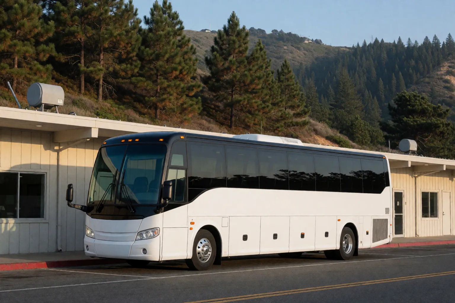 Charter bus at MRY