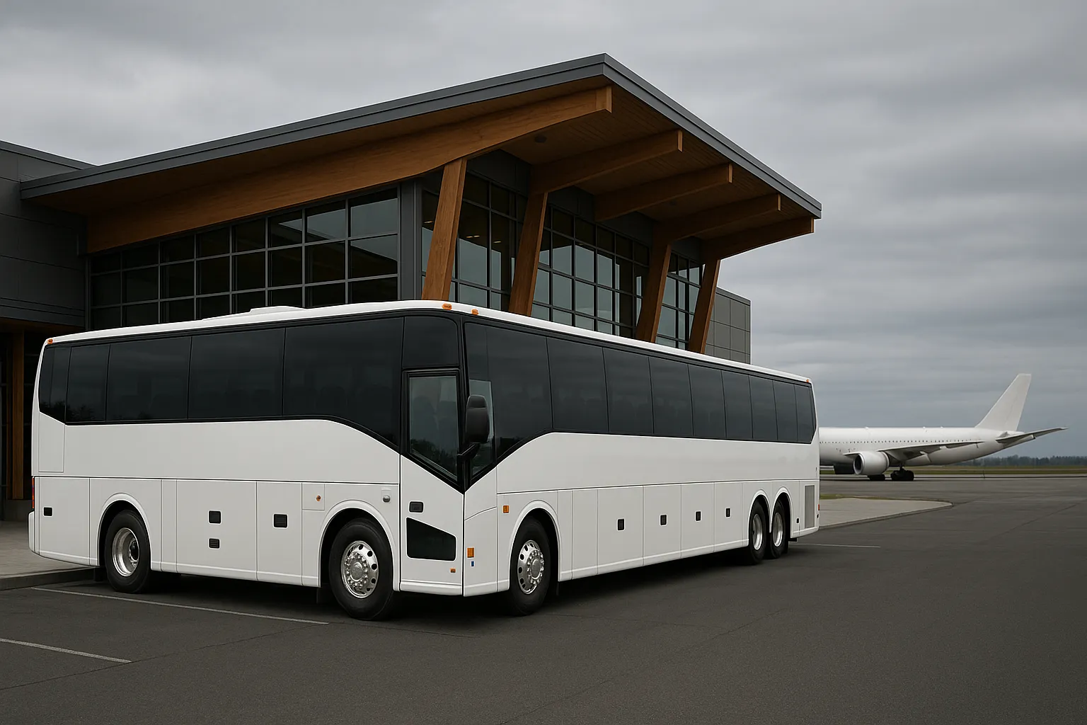 Charter bus at PAE