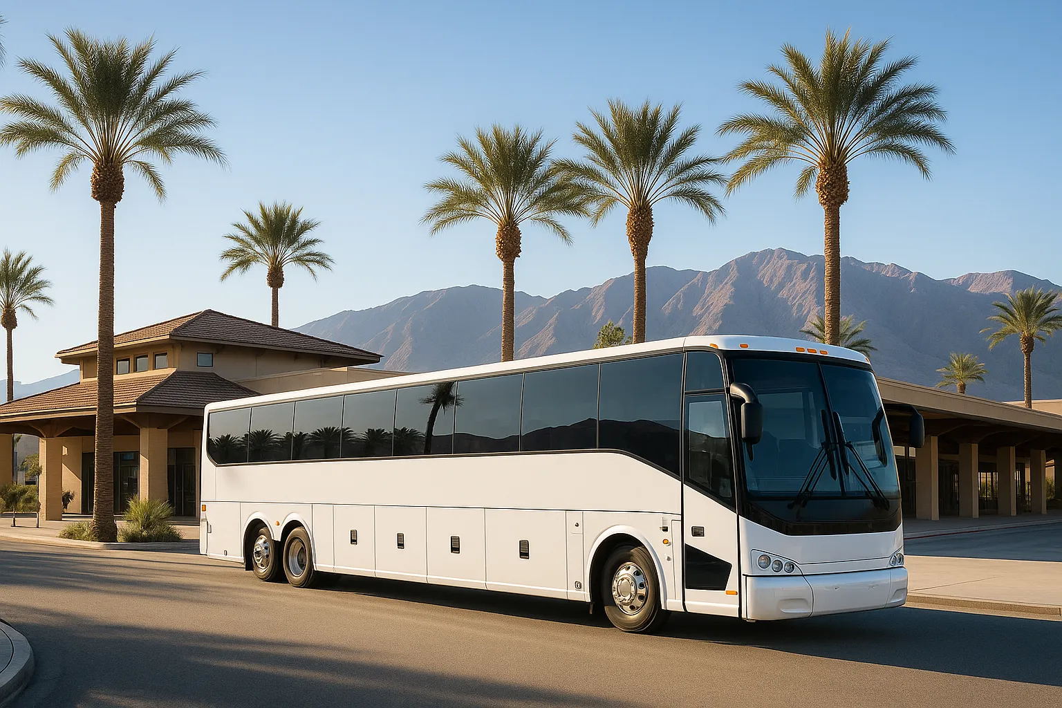 Charter bus at PSP