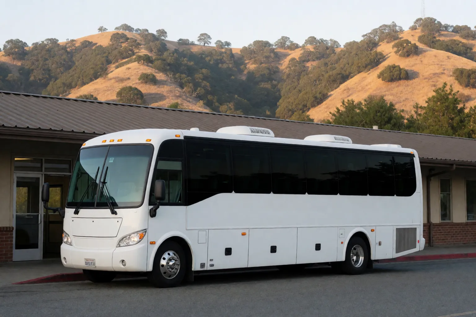 Charter bus at STS