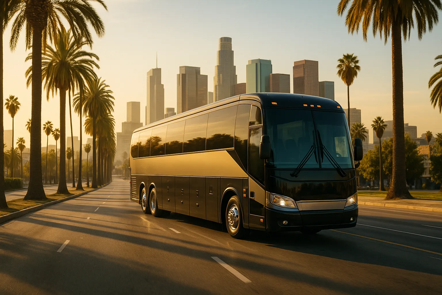 Charter bus in Greater Los Angeles