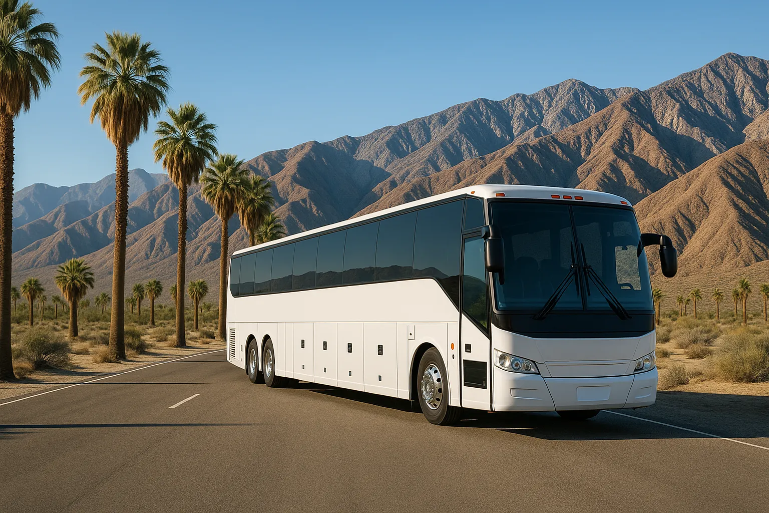 Charter bus in Palm Springs & Coachella Valley