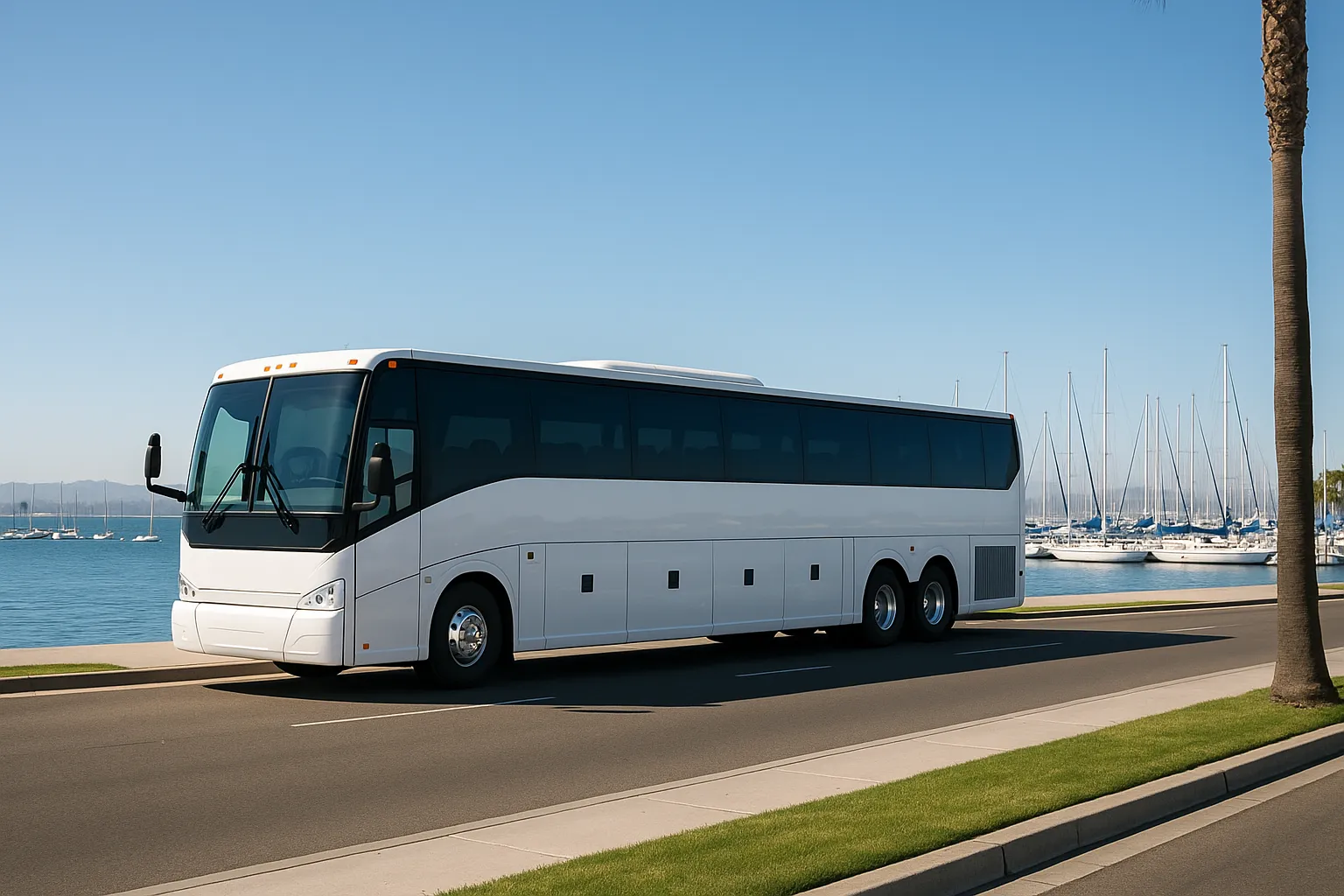 Charter bus in Chula Vista