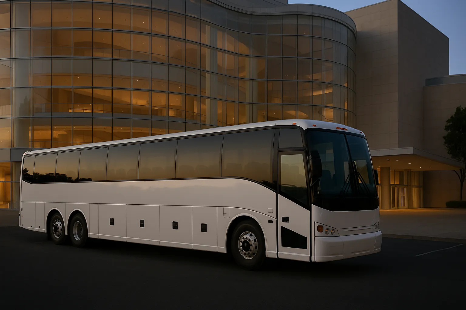 Charter bus in Costa Mesa