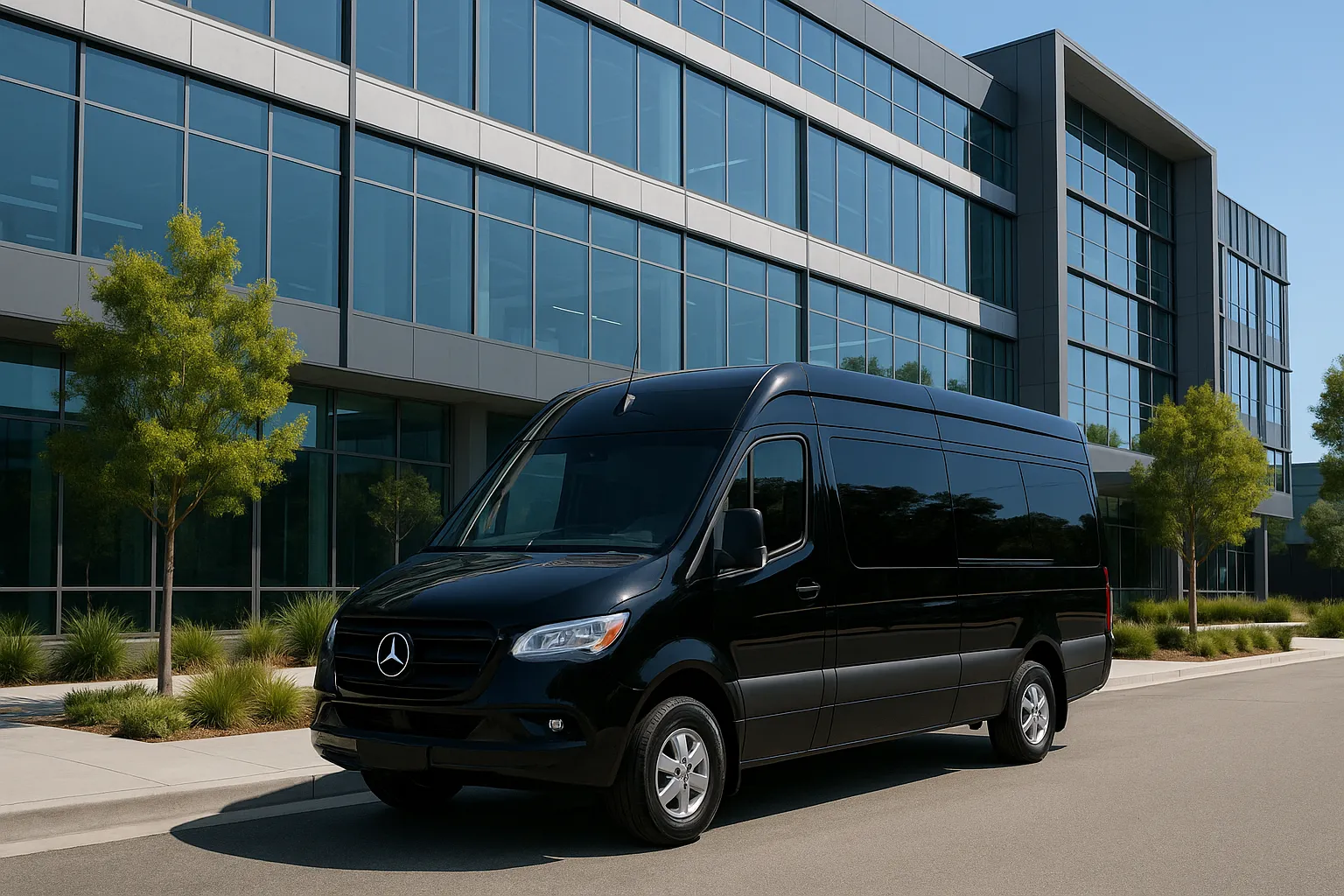 Sprinter van at a Culver City office