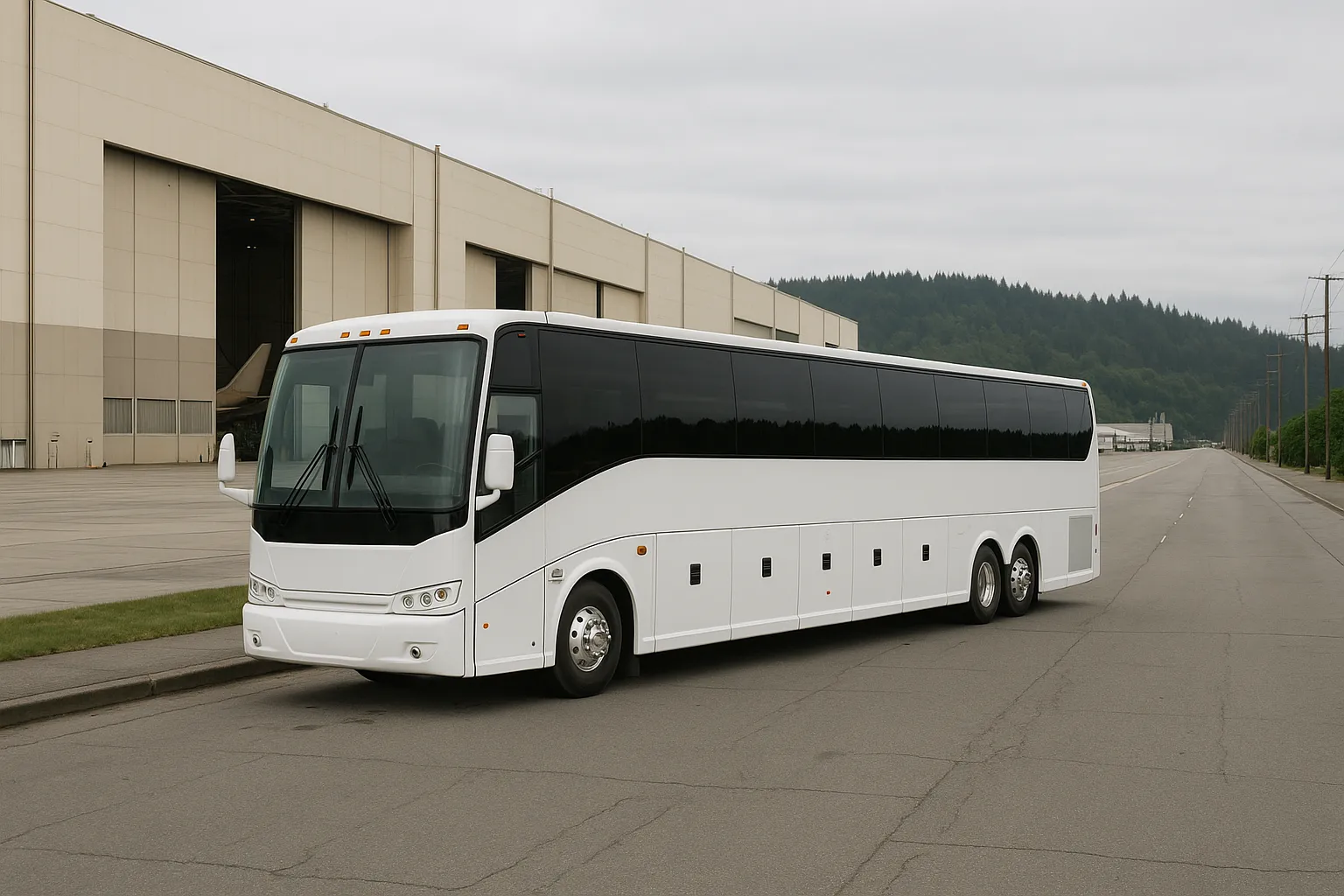 Charter bus in Everett