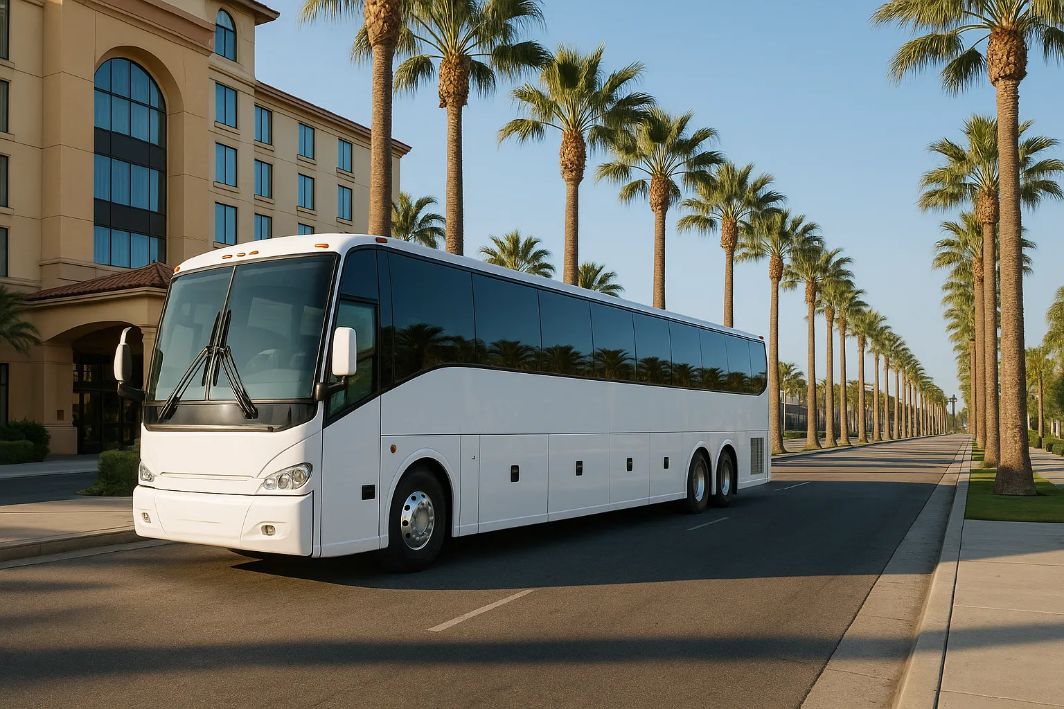 Charter bus in Garden Grove