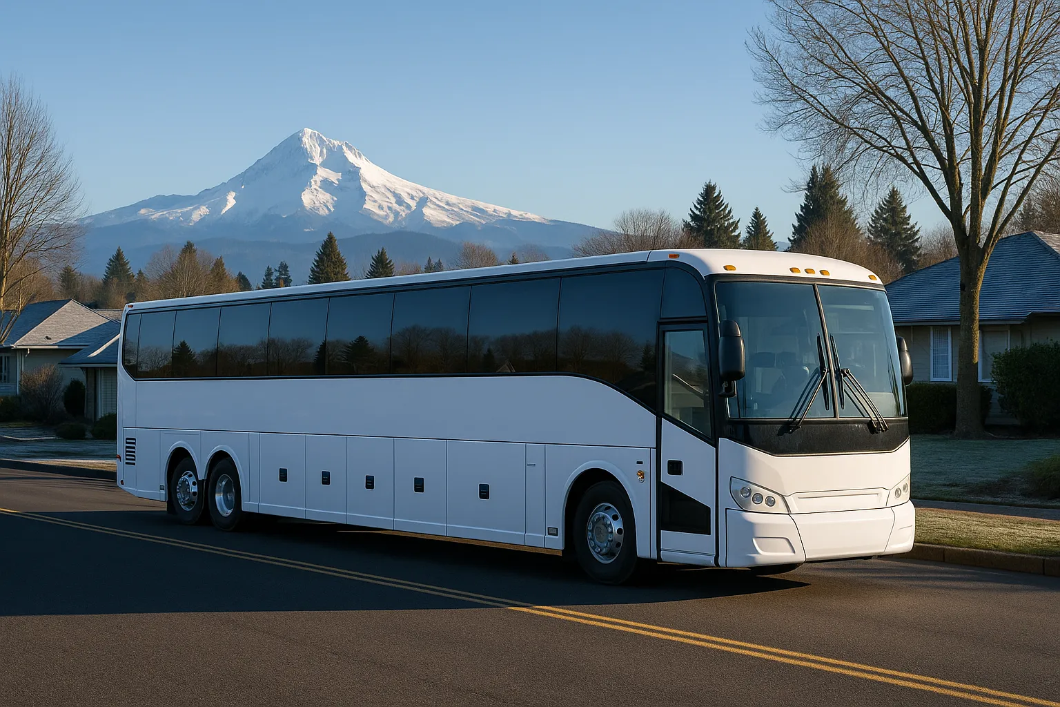 Charter bus in Gresham