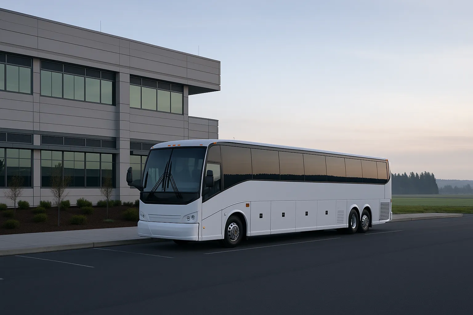 Charter bus in Hillsboro