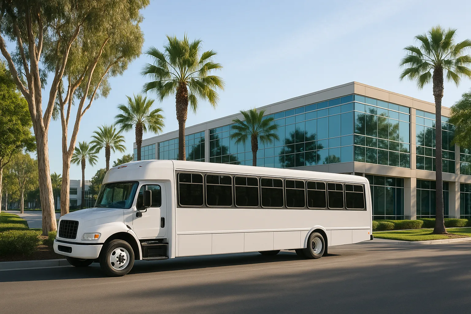 Charter bus in Irvine