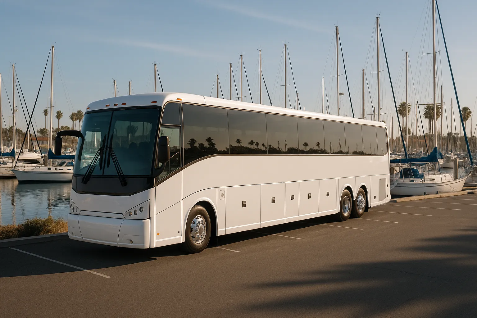 Charter coach at Channel Islands Harbor