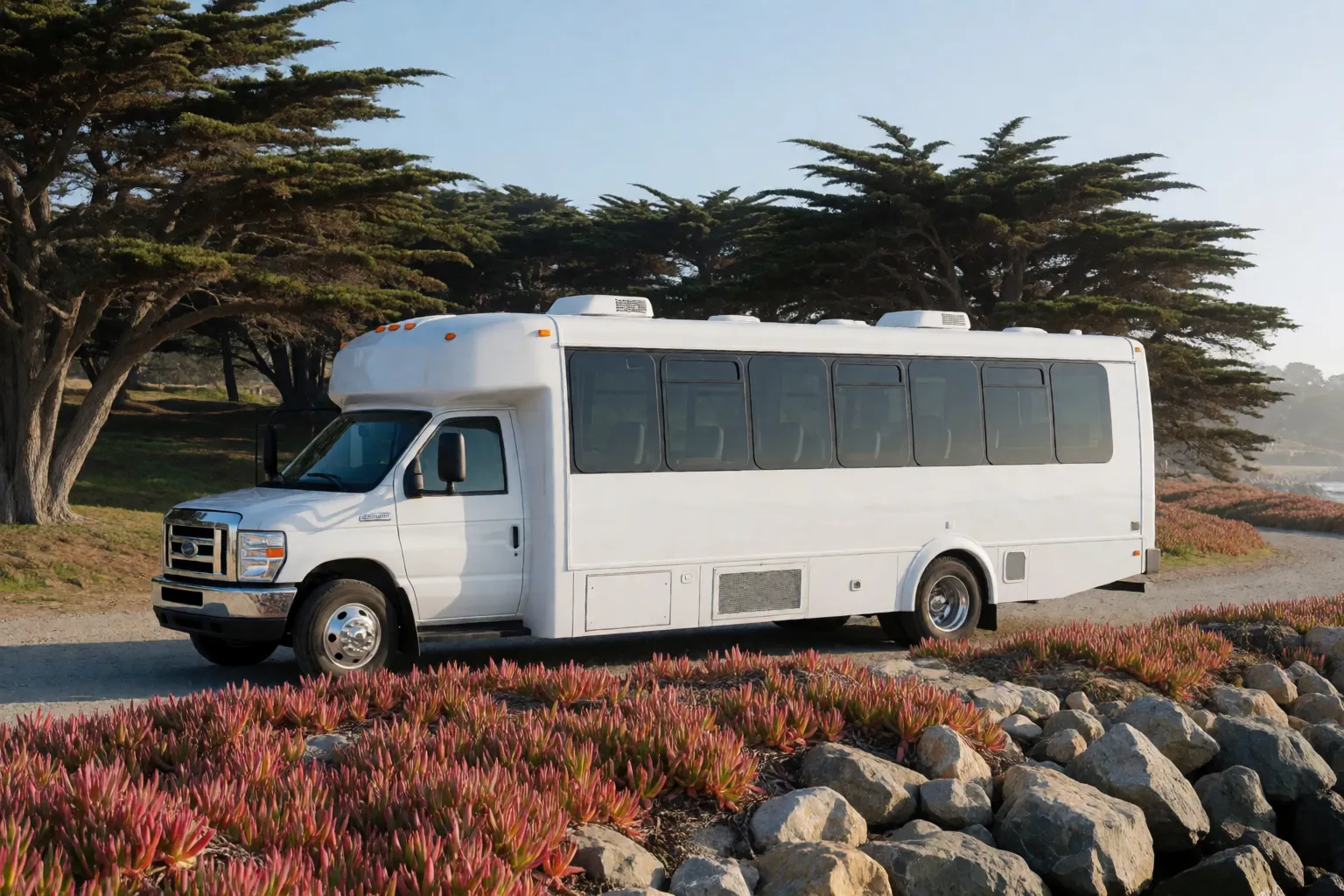 Charter coach near Pacific Grove