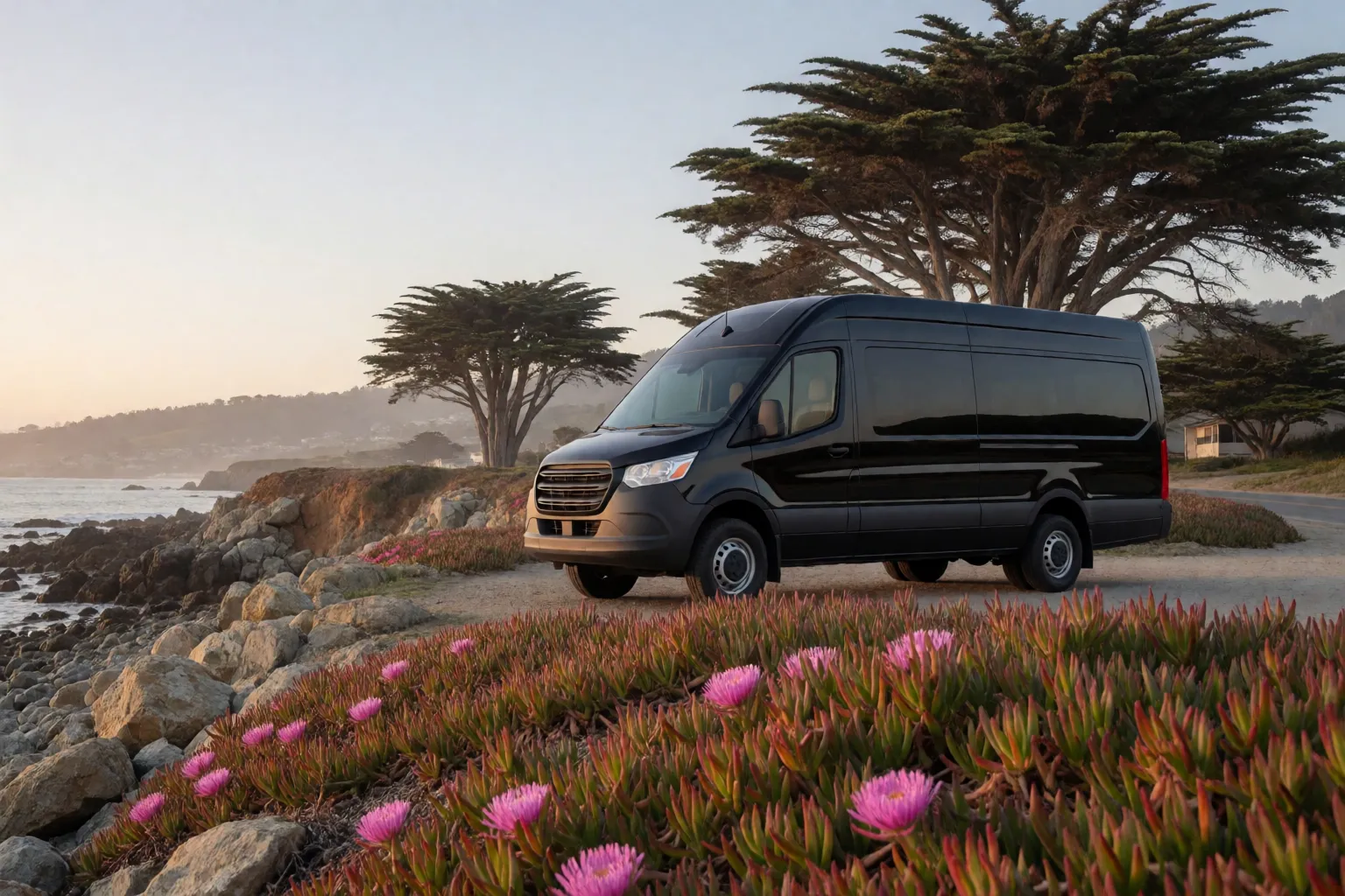 Sprinter van in Pacific Grove