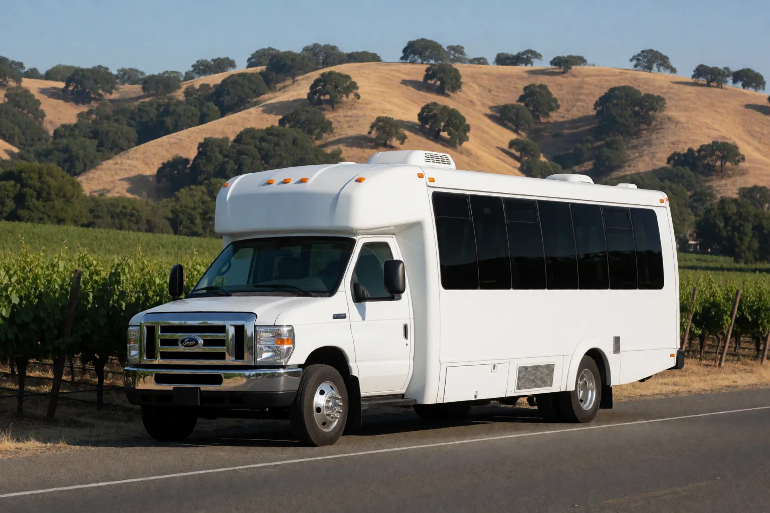 Charter coach near Paso Robles