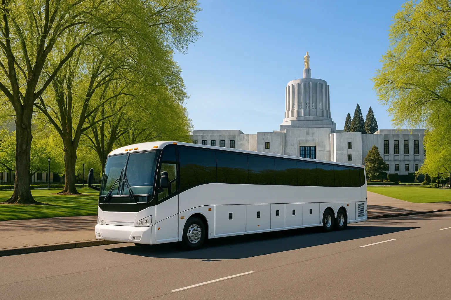 Charter bus in Salem