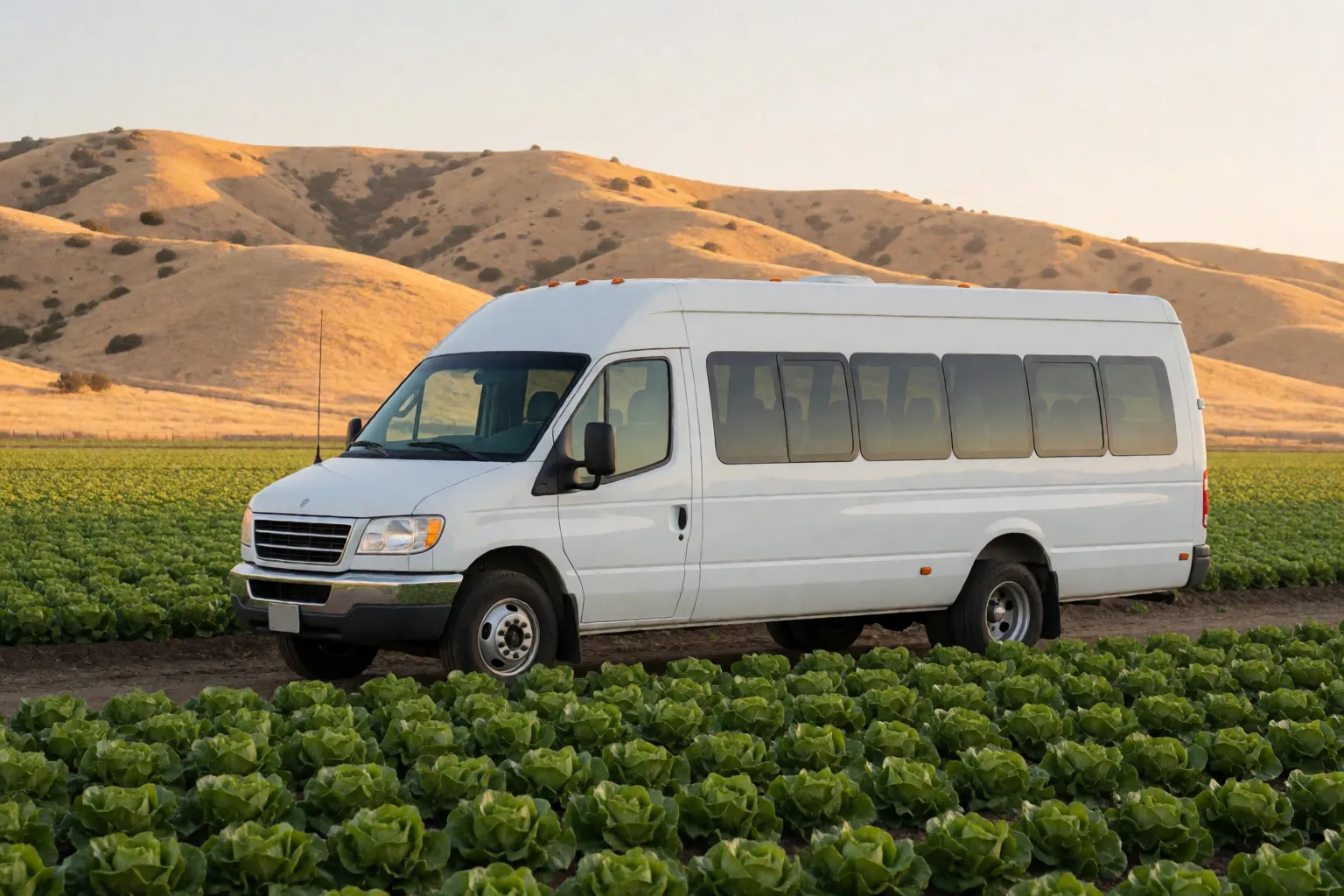 Charter bus in Salinas