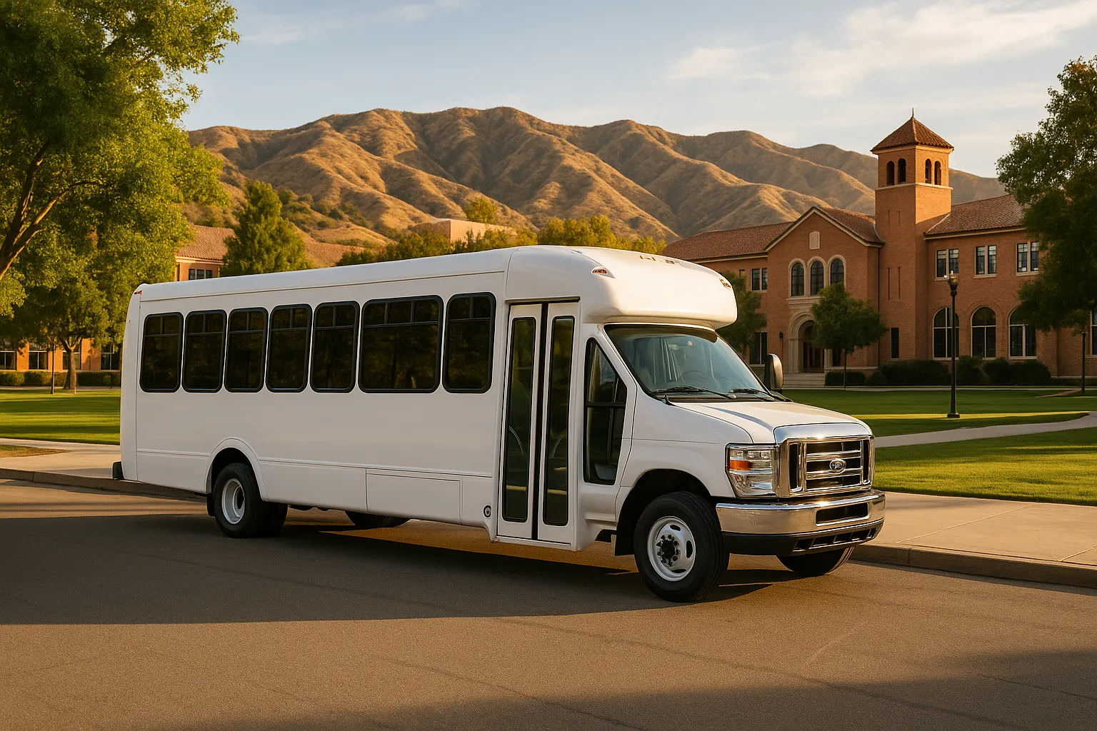 Minibus at a Santa Clarita campus