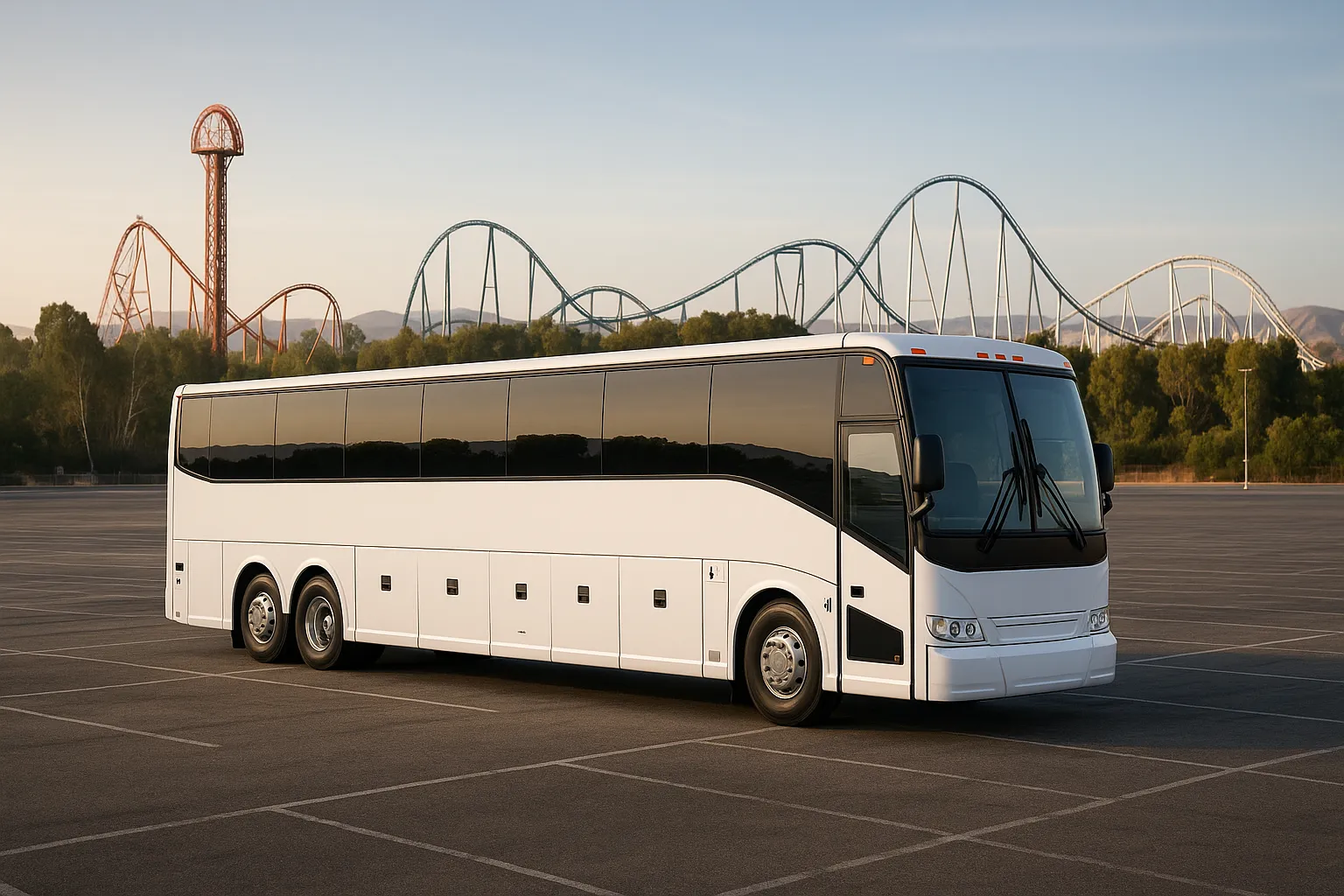 Charter bus in Santa Clarita