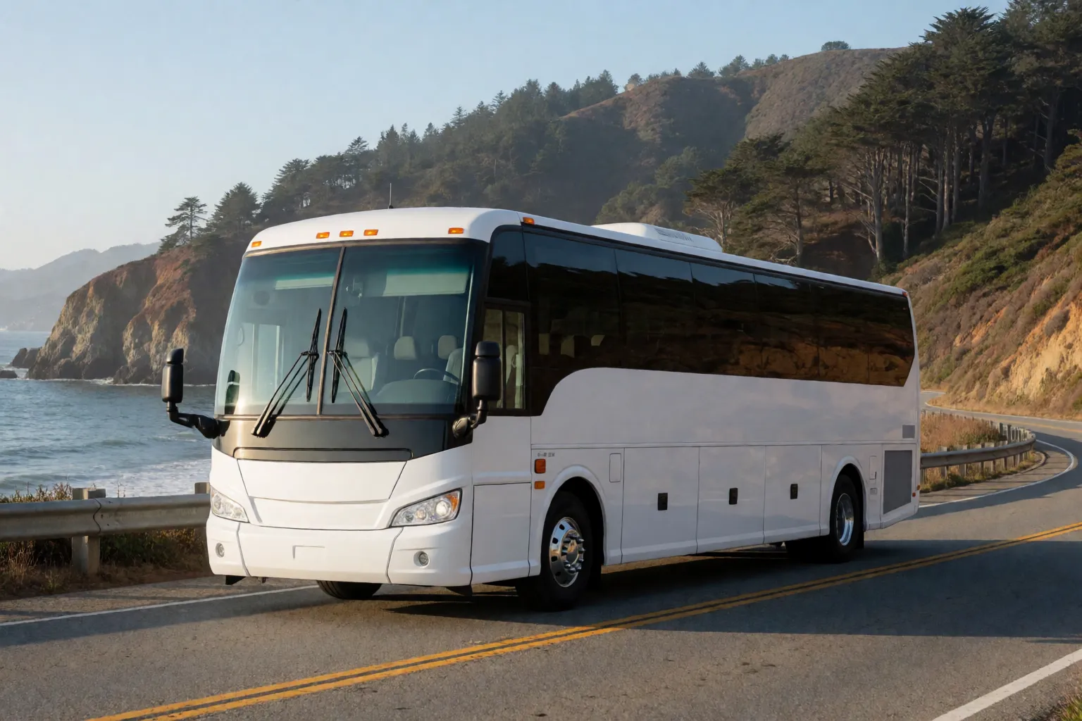 Charter coach near Santa Cruz