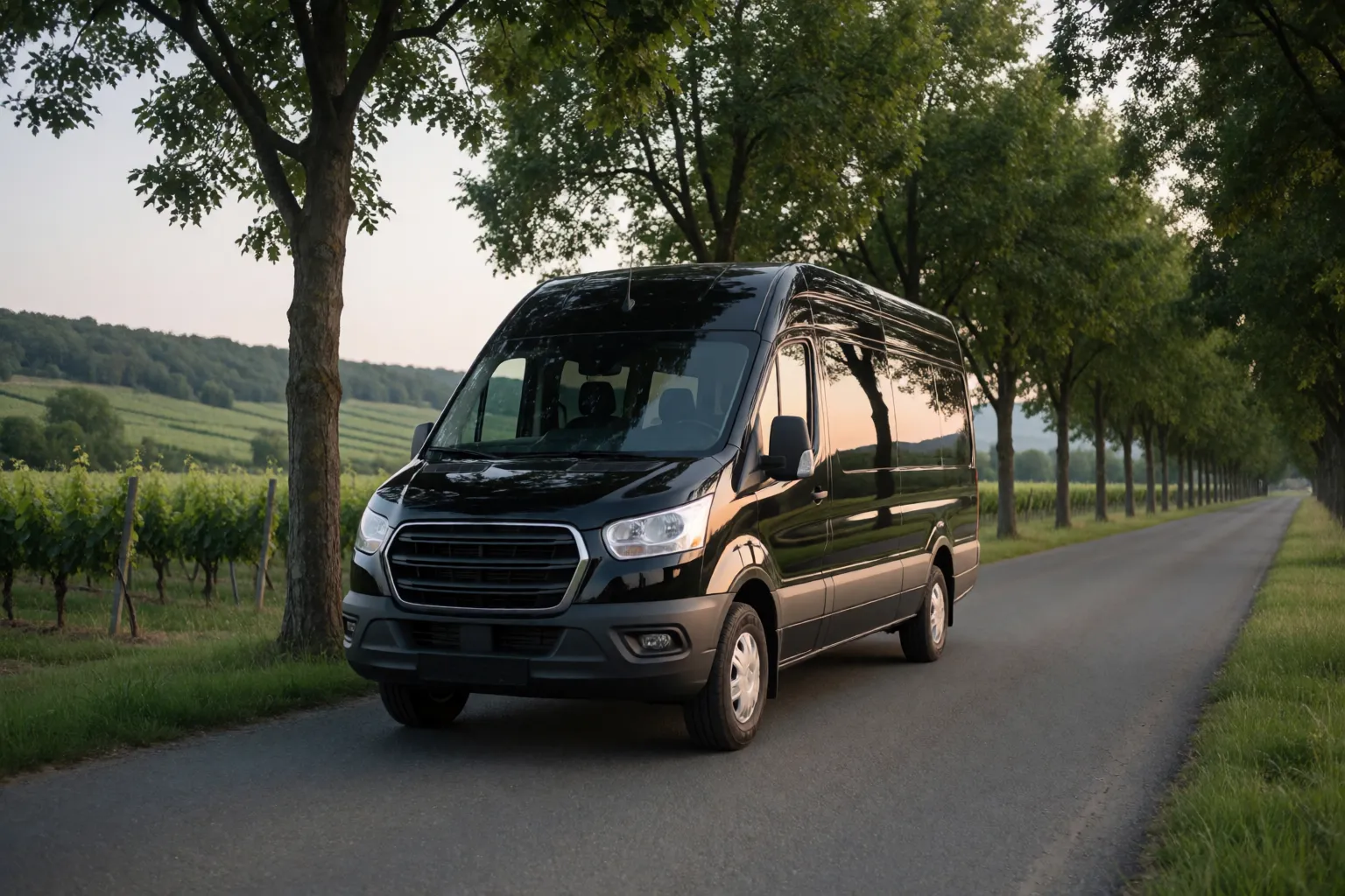 Sprinter van at a winery near Santa Rosa