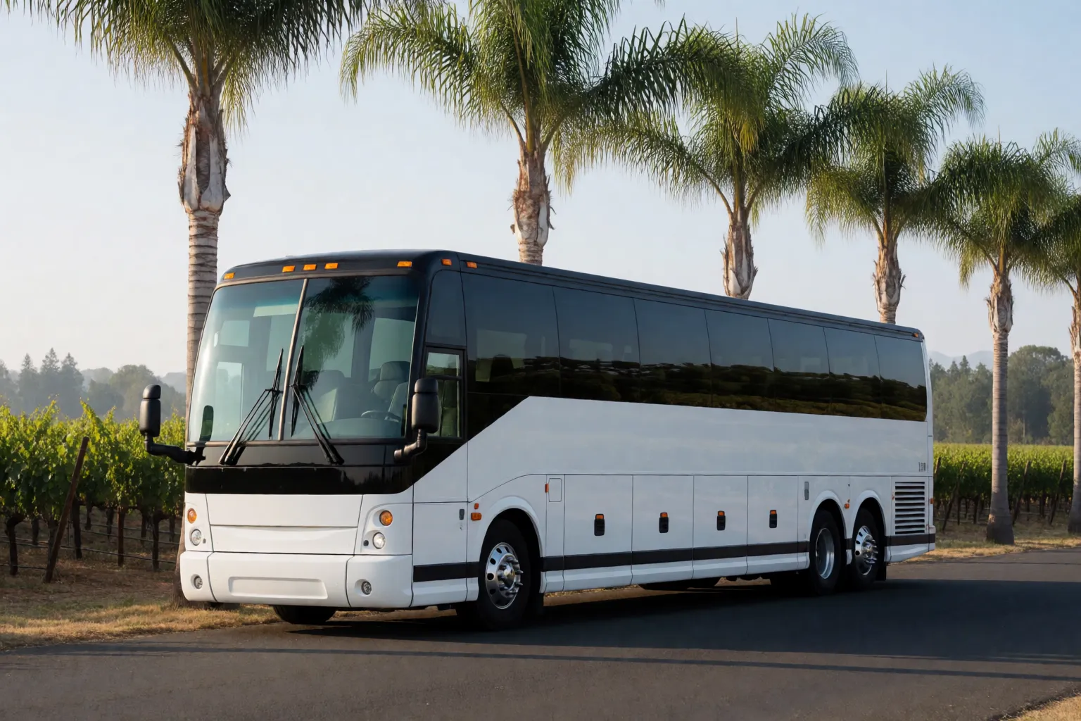 Charter coach near St. Helena
