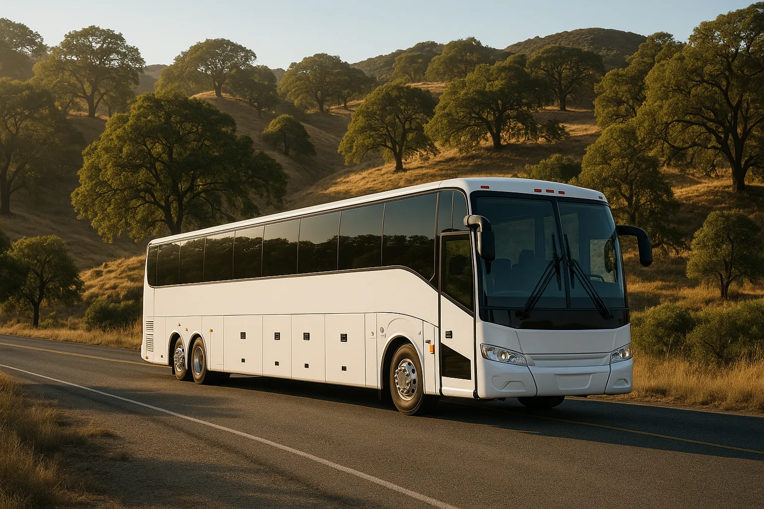 Charter bus in Thousand Oaks