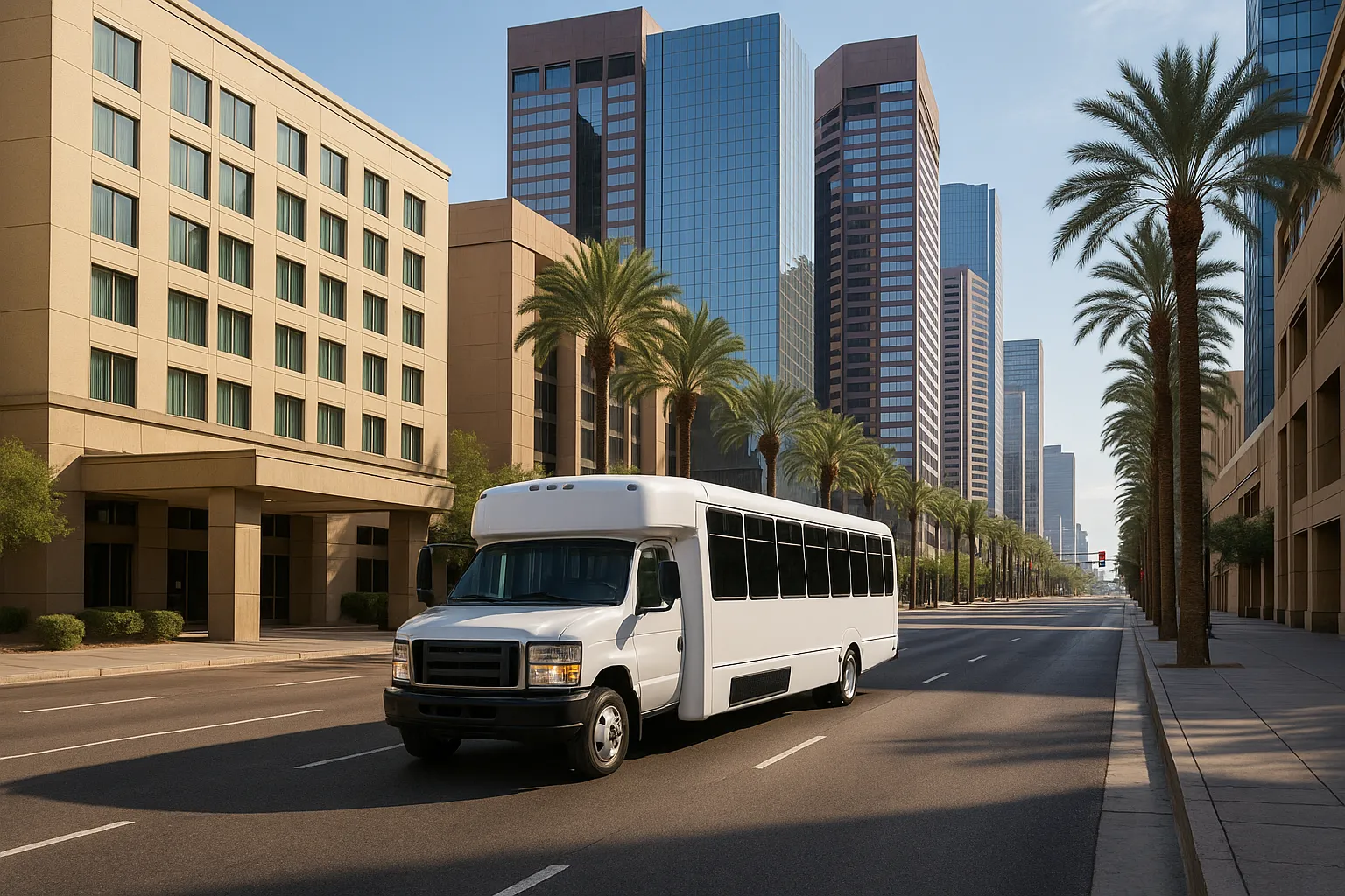 conference charter bus in Phoenix