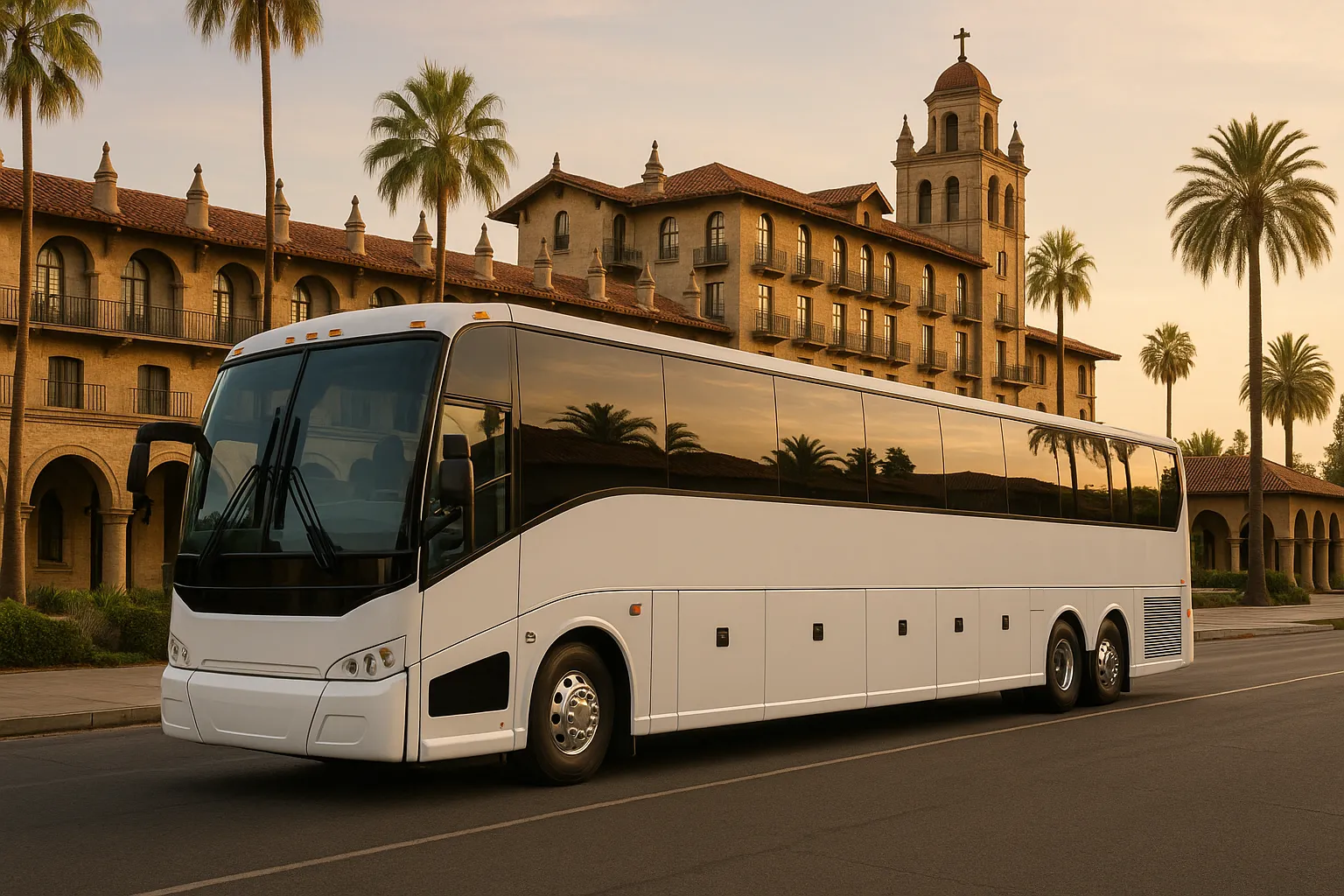 conference shuttle bus in the Inland Empire