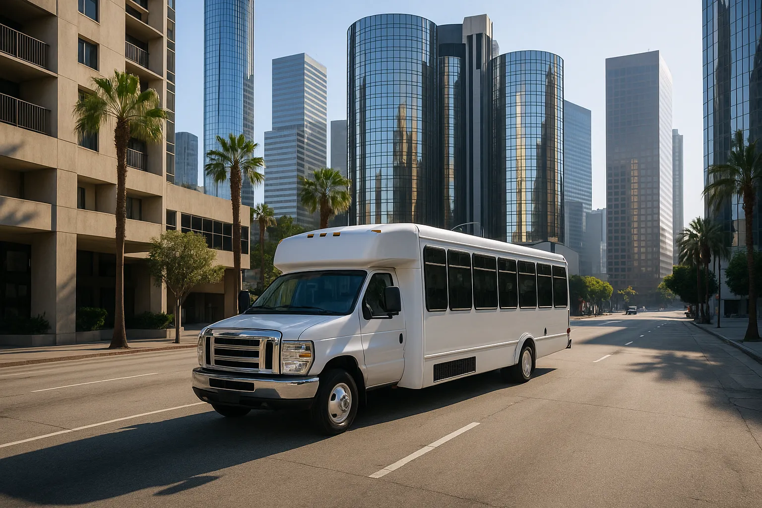 conference charter bus in Los Angeles