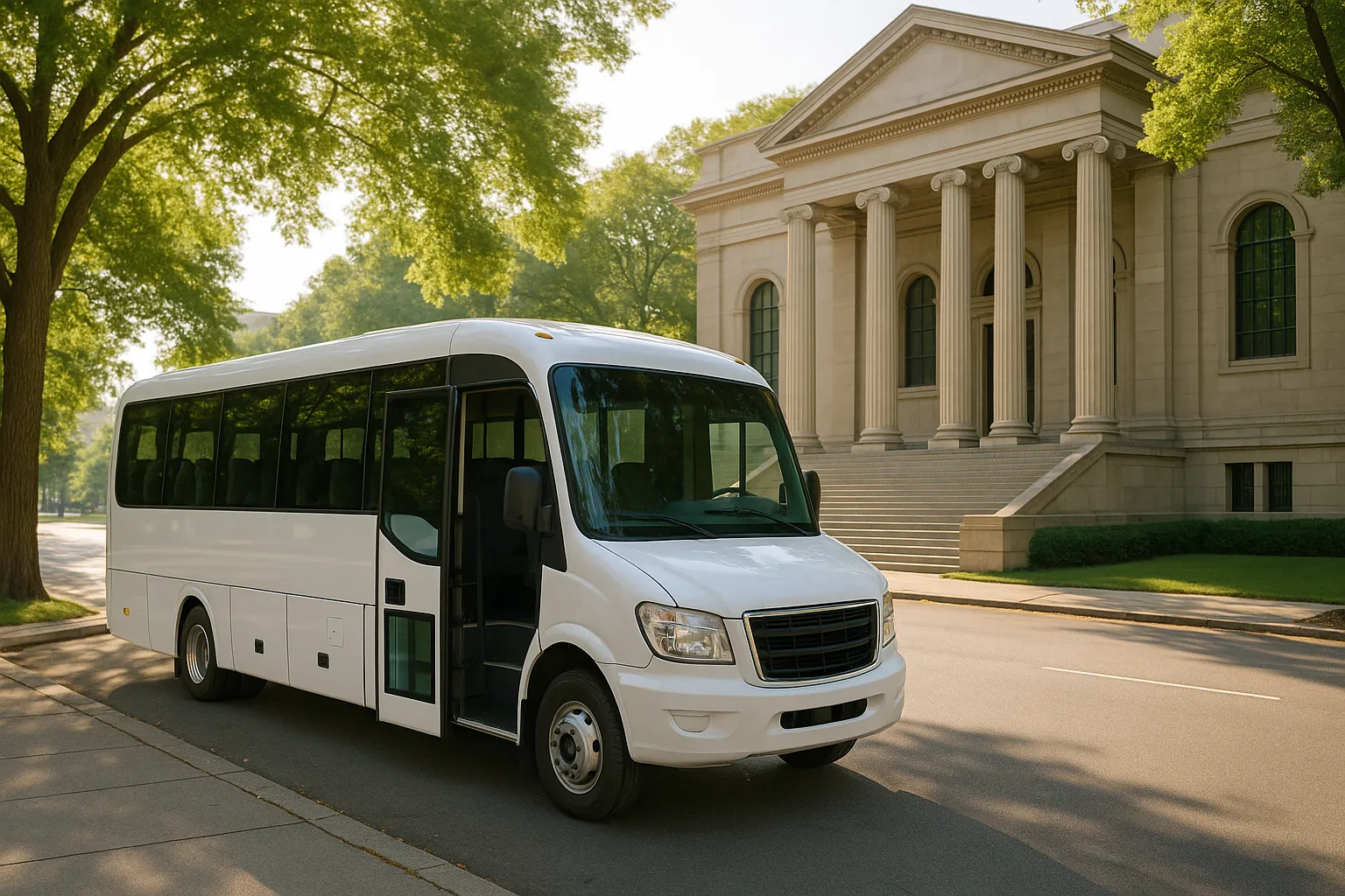 conference charter bus in Washington DC