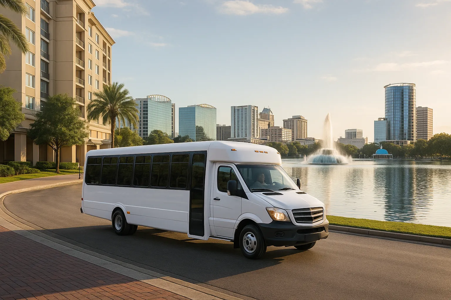 conference charter bus in Orlando