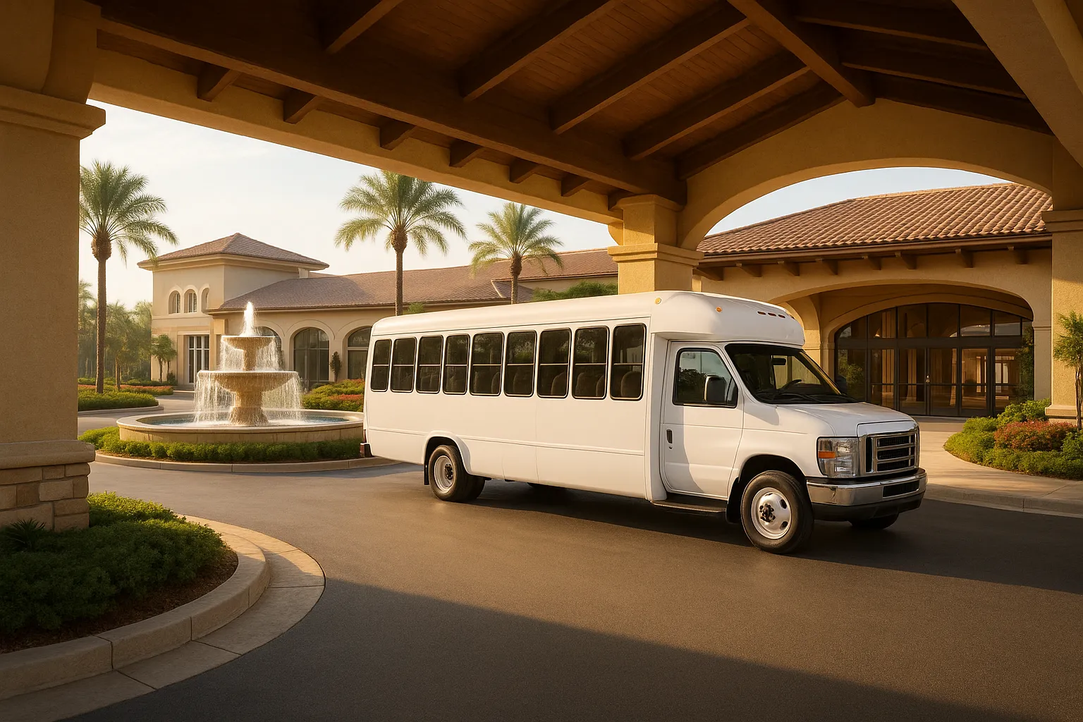 conference charter bus in Las Vegas