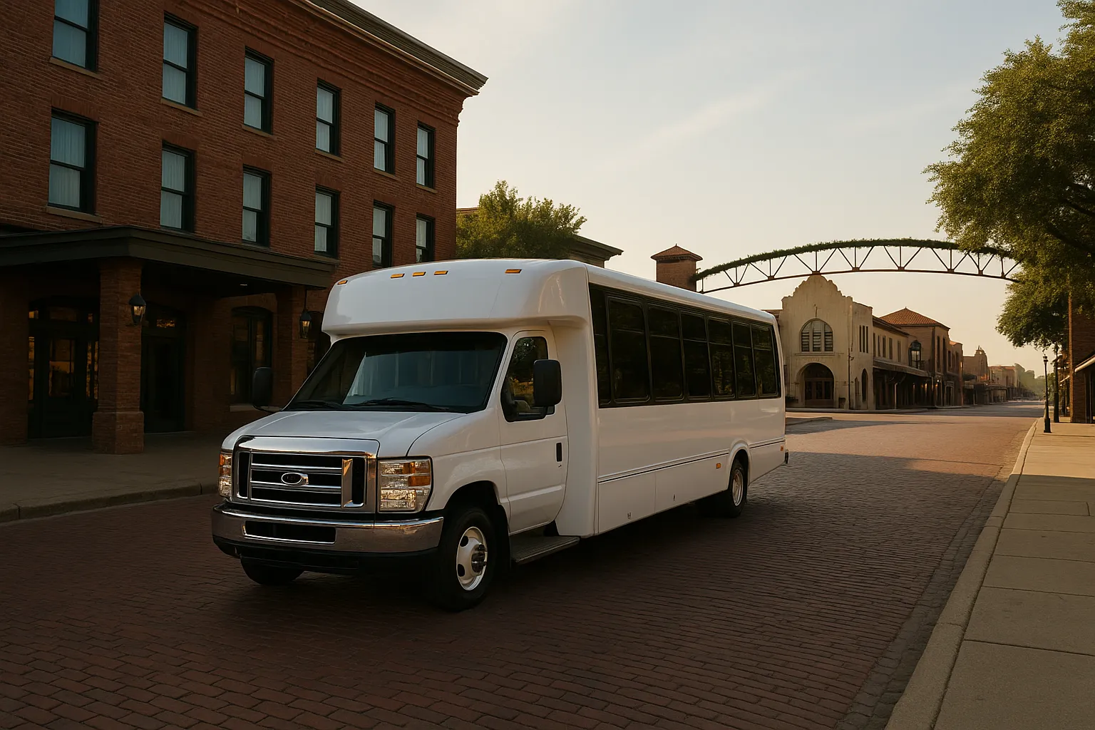 conference charter bus in Dallas–Fort Worth