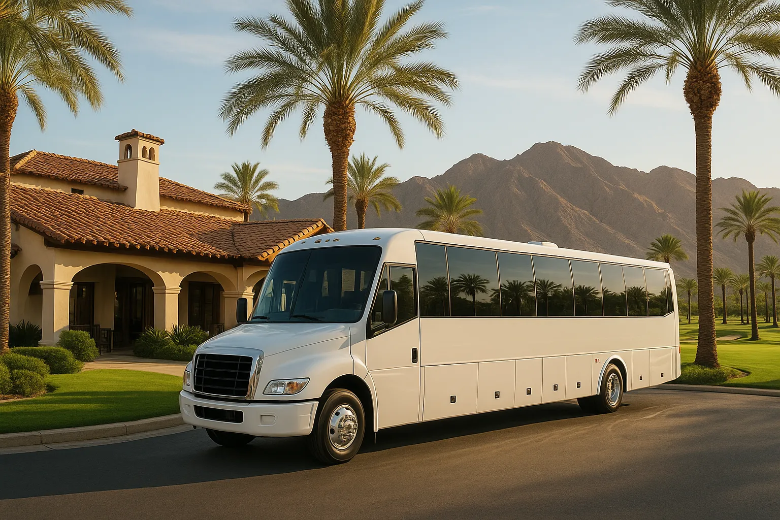 corporate charter bus in Palm Springs