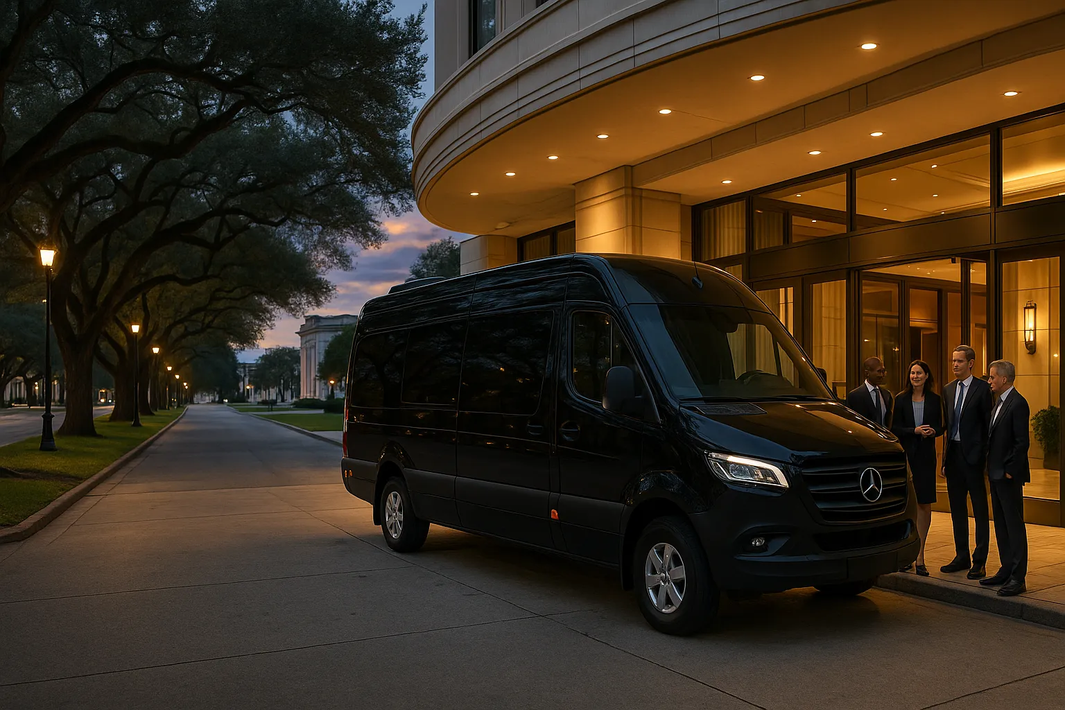 corporate charter bus in Houston