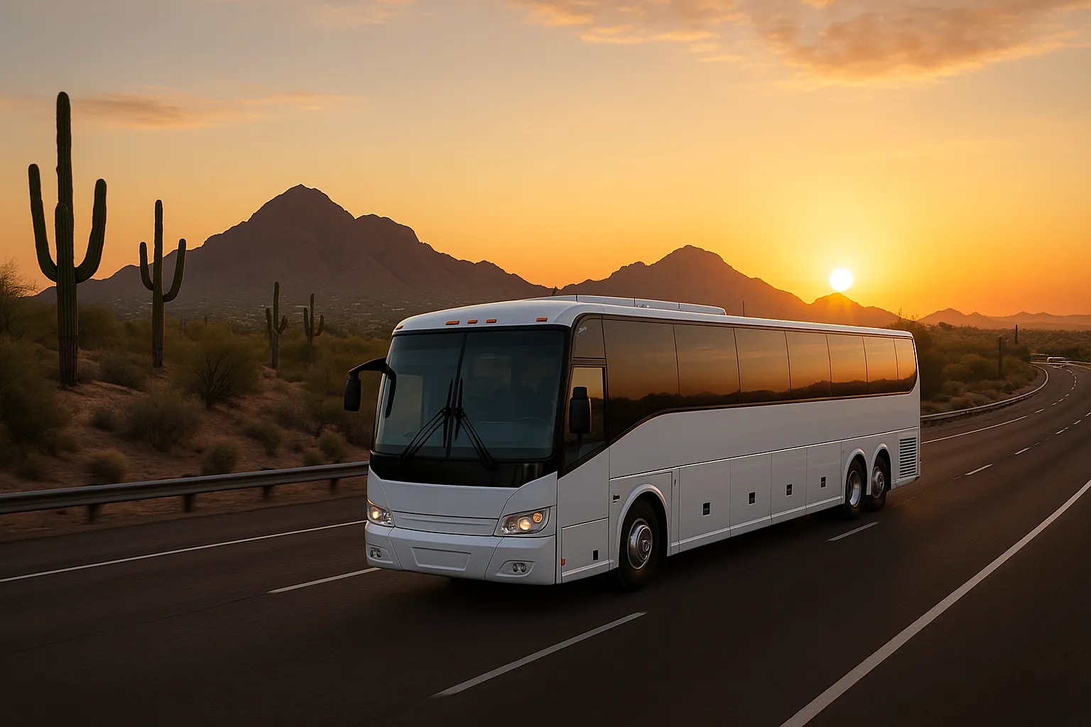 employee shuttle charter bus in Phoenix
