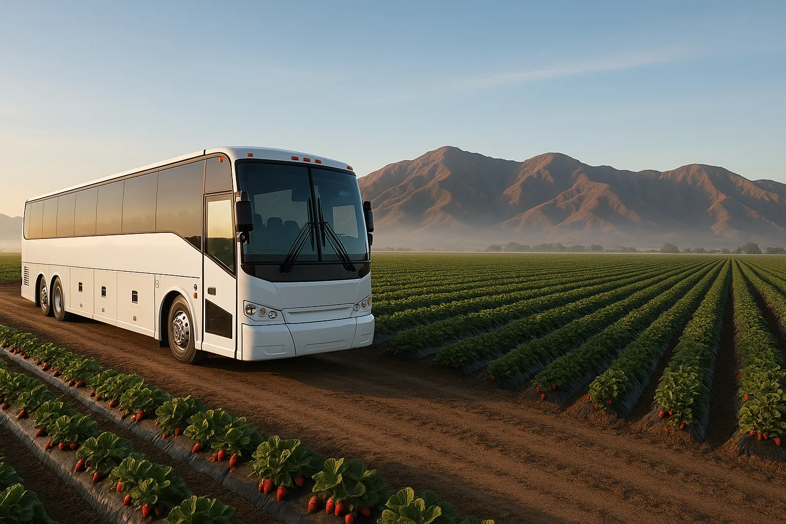 employee shuttle bus in Santa Barbara