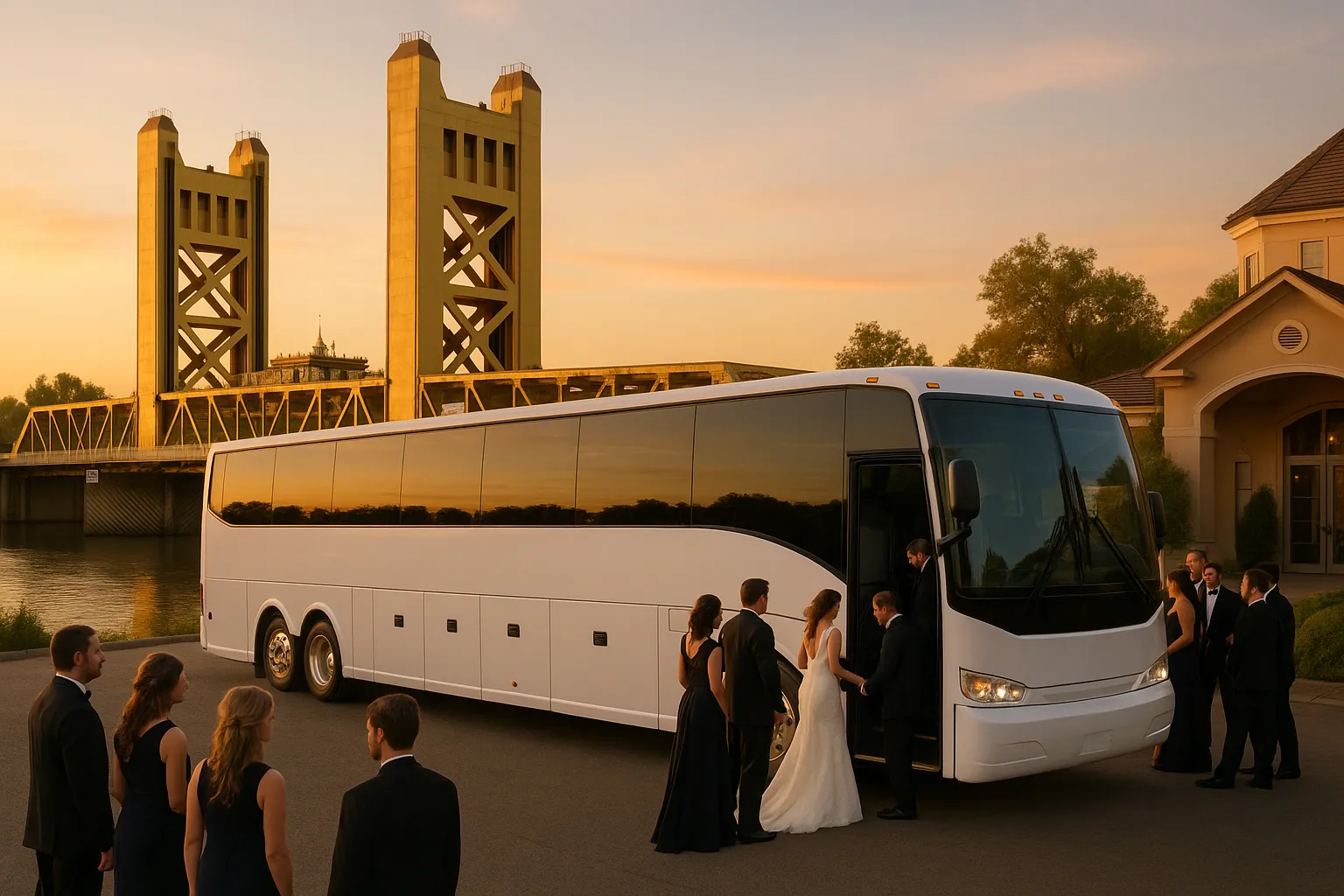 Wedding Transportation in Sacramento: Shuttle Costs & Planning