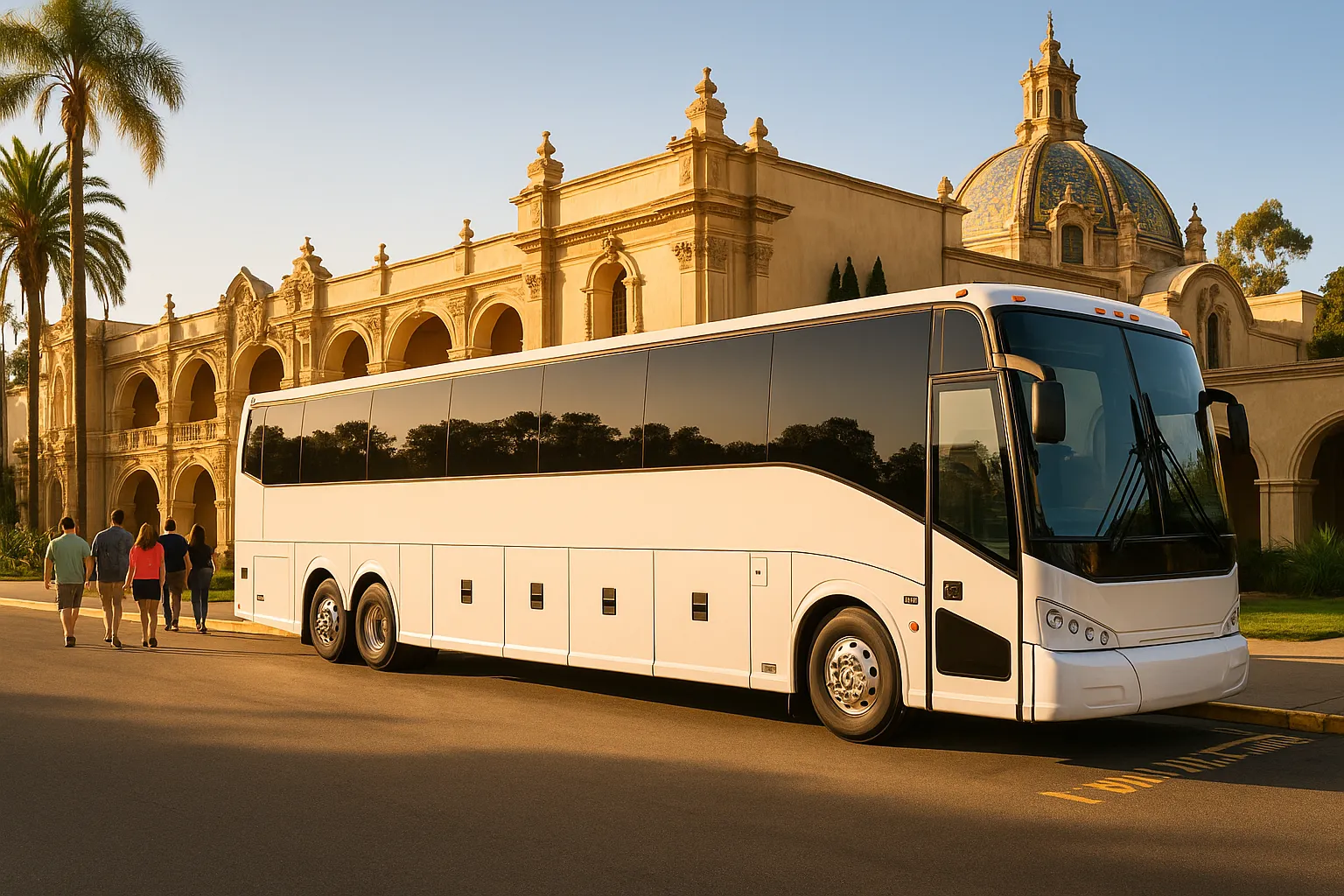 large group charter bus in San Diego